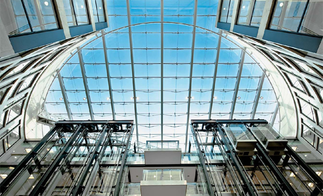 Whole skylight at One Finsbury Circus